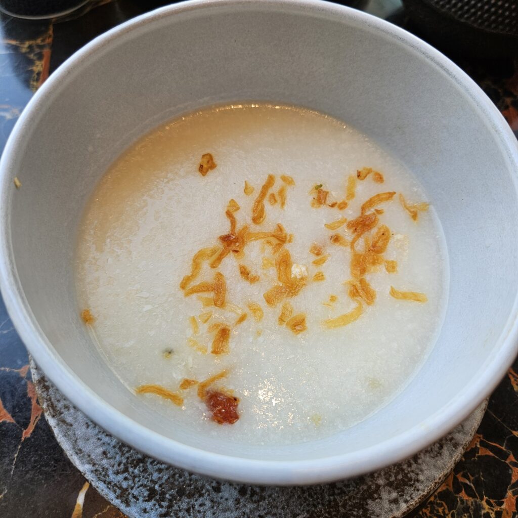 Waldorf Astoria DIFC Bull & Bear Chicken Congee