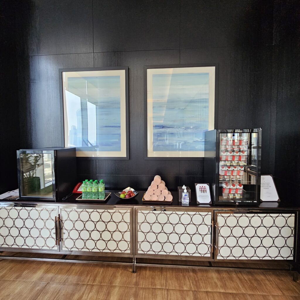 Waldorf Astoria DIFC Gym Refreshments