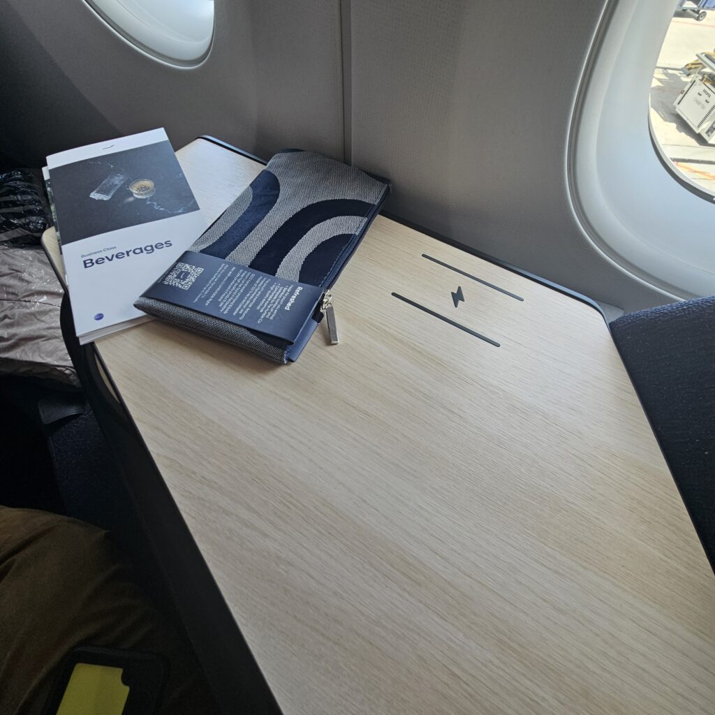 Review: Finnair Airbus A350-900 Business Class (DFW-HEL) 14 Finnair Airbus A350-900 Business Class Side Table