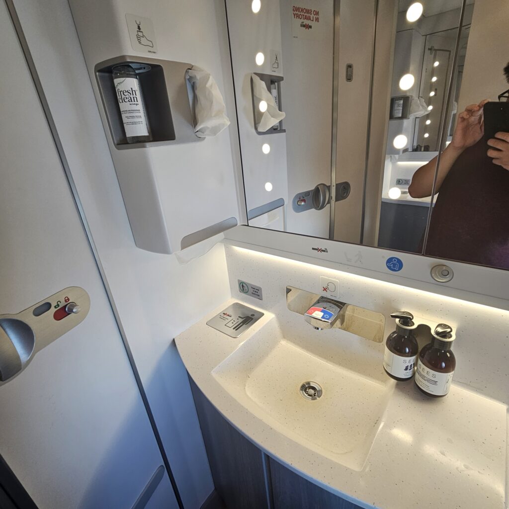 Review: Finnair Airbus A350-900 Business Class (DFW-HEL) 30 Finnair Airbus A350-900 Lavatory Sink