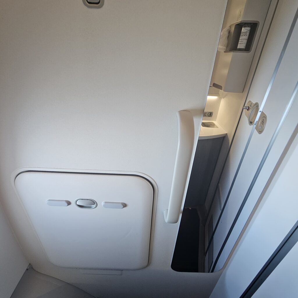 Review: Finnair Airbus A350-900 Business Class (DFW-HEL) 32 Finnair Airbus A350-900 Lavatory
