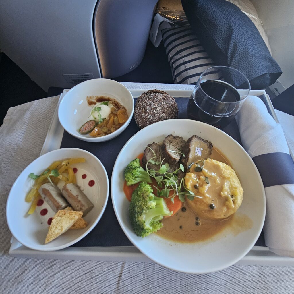 Review: Finnair Airbus A350-900 Business Class (DFW-HEL) 17 Finnair Airbus A350-900 Business Class Dinner