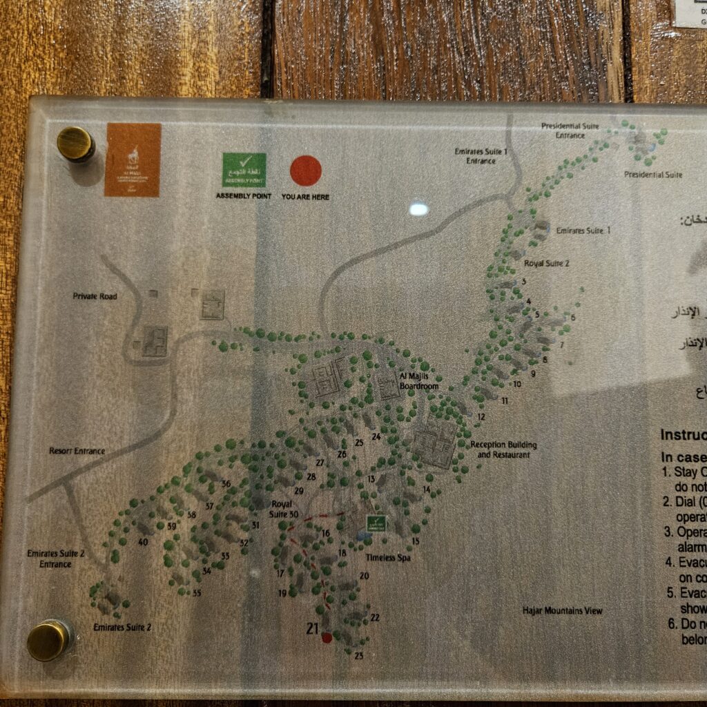 Al Maha Desert Resort Layout