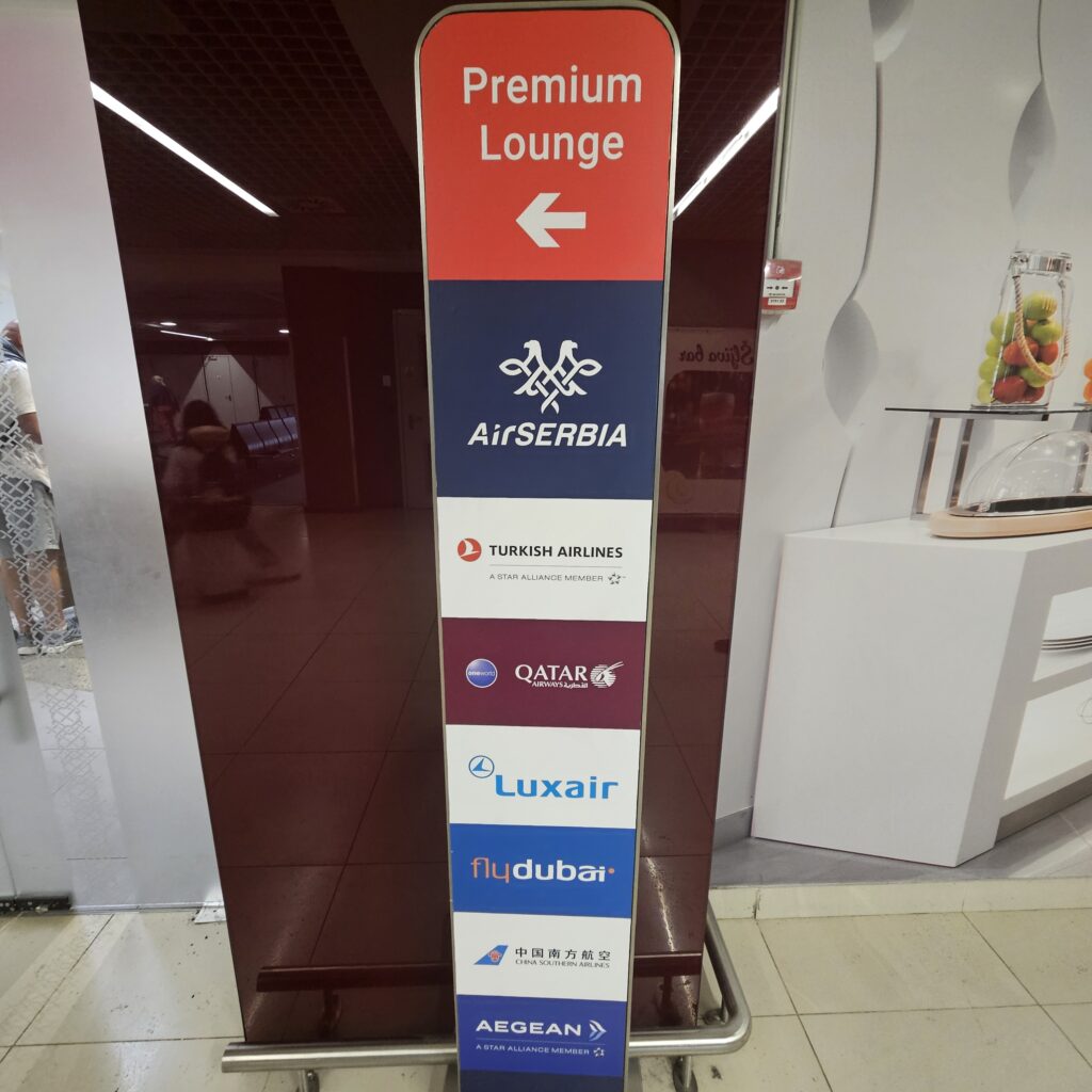 Air Serbia Premium Lounge Signage