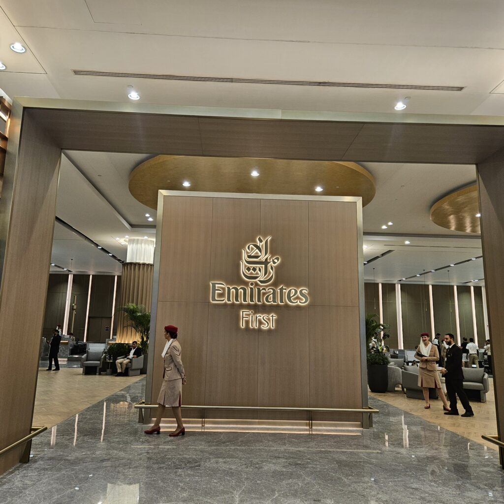 Review: Emirates Airbus A380-800 First Class (DXB-IAH) 2 Emirates First Class Check-in DXB