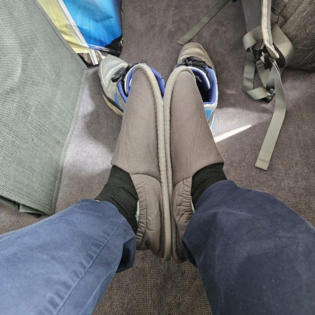 Review: Emirates Airbus A380-800 First Class (DXB-IAH) 9 Emirates First Class Slippers