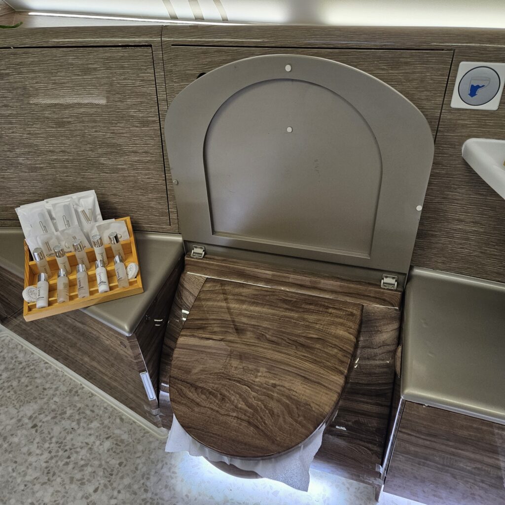 Review: Emirates Airbus A380-800 First Class (DXB-IAH) 38 Emirates Airbus A380-800 First Class Toilet