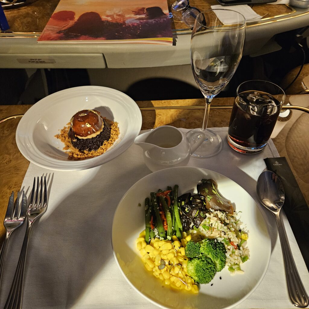 Review: Emirates Airbus A380-800 First Class (DXB-IAH) 34 Emirates First Class Pre-Arrival Meal