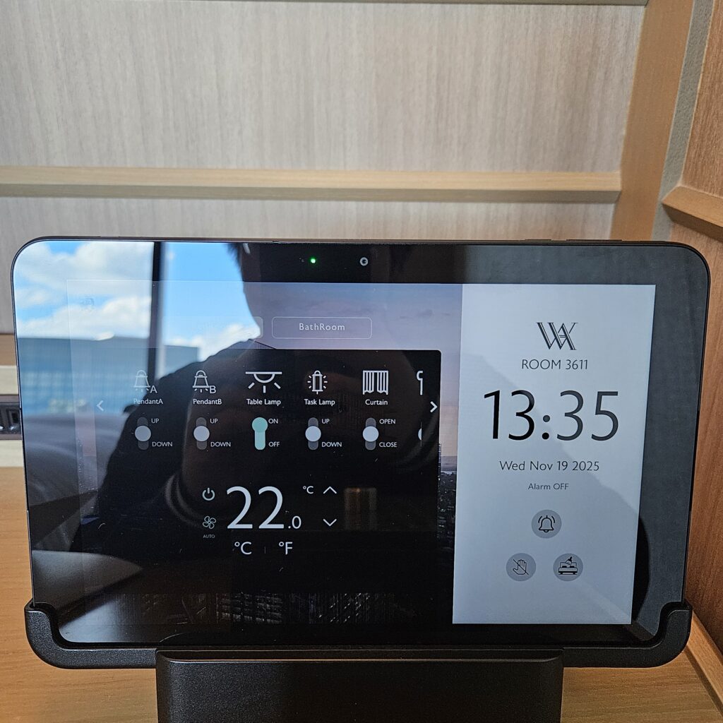 Waldorf Astoria Osaka Electronic Tablet