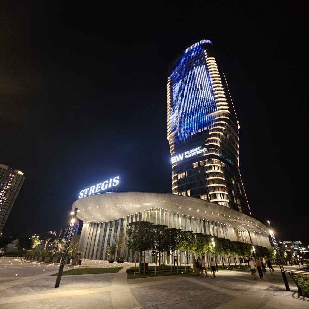 St. Regis Belgrade at Night