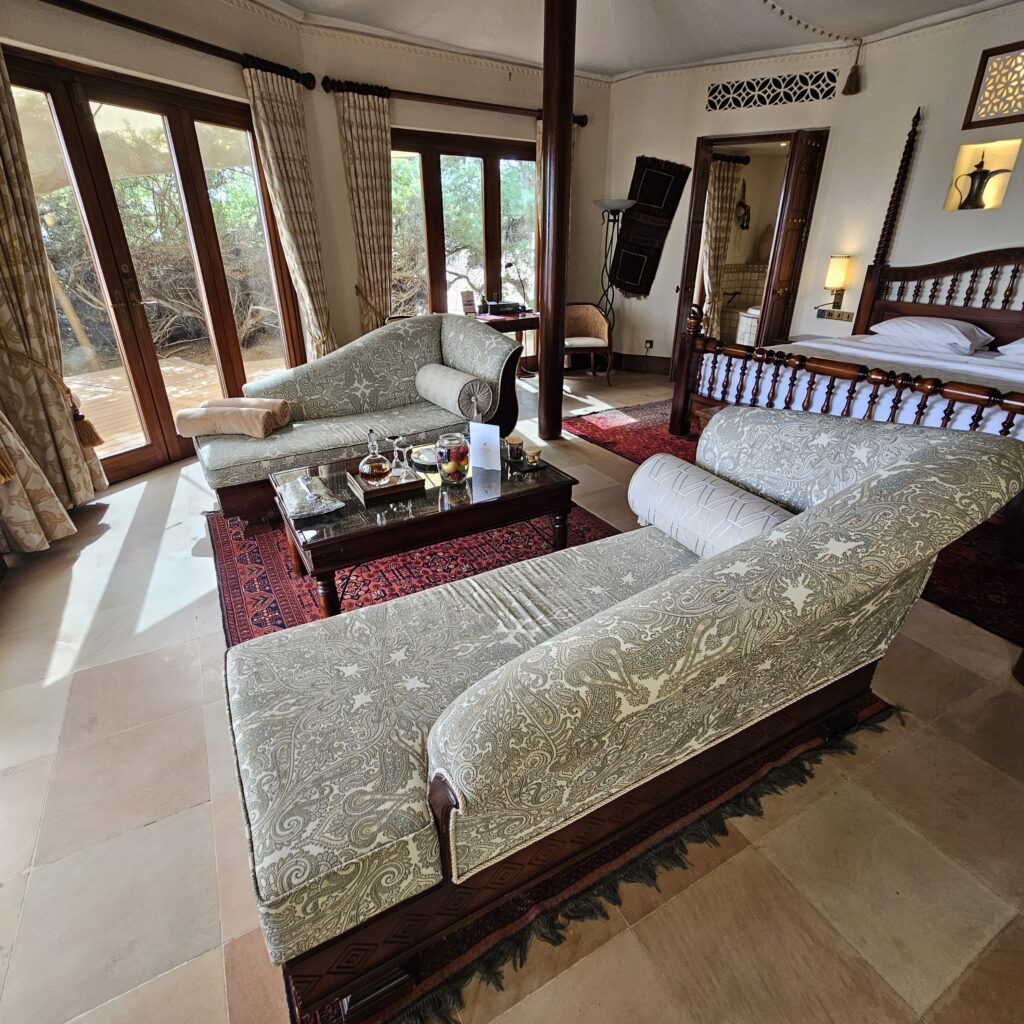 Al Maha Desert Resort Bedouin Suite Bedroom Area