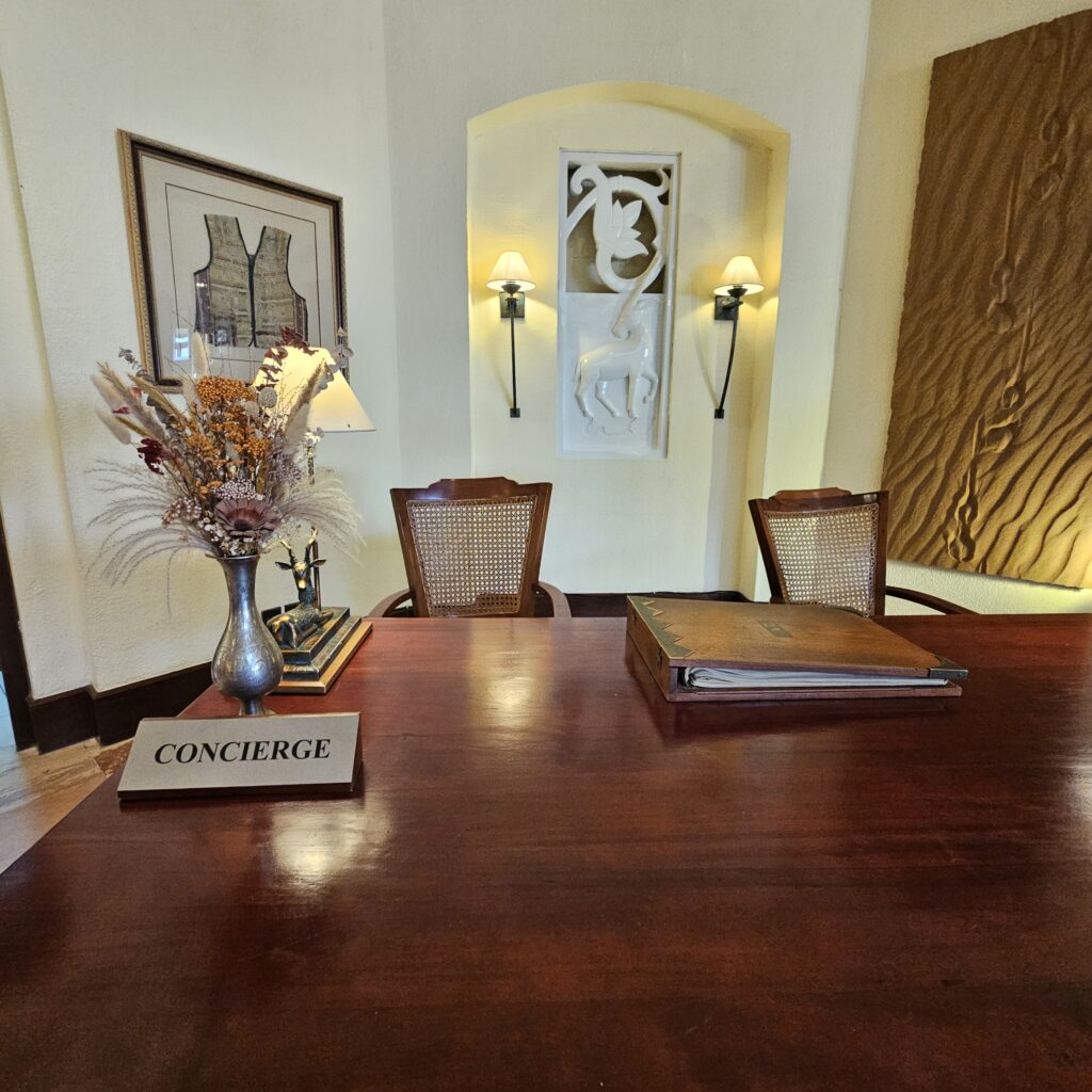 Al Maha Desert Resort Concierge Desk