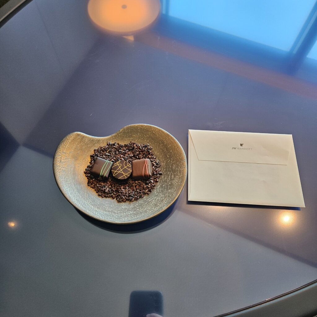 JW Marriott Tokyo Welcome Chocolates