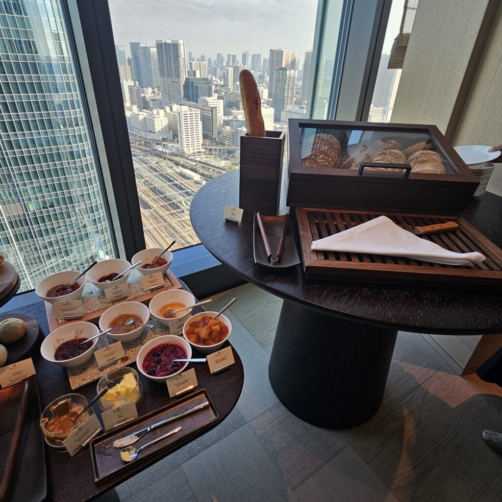 JW Marriott Tokyo Executive Lounge Breakfast