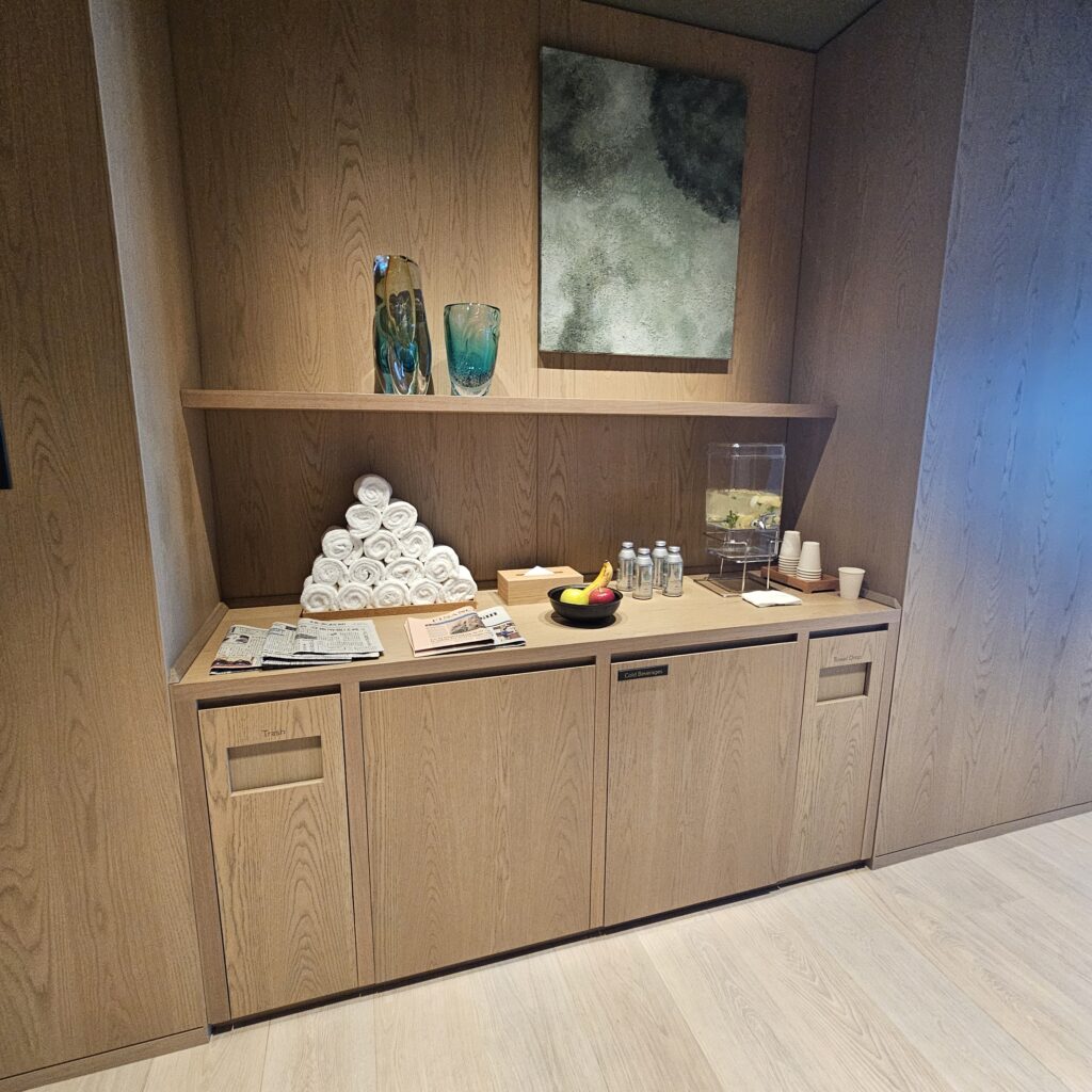 JW Marriott Tokyo Gym Refreshments