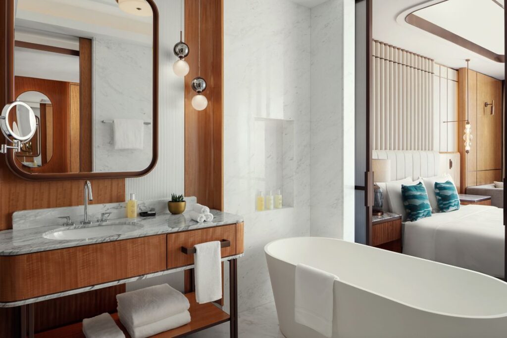 JW Marriott Tashkent Deluxe King Bathroom