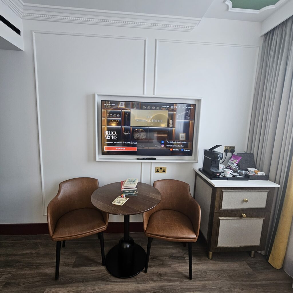 The Welbeck Hotel London Double Standard Room TV