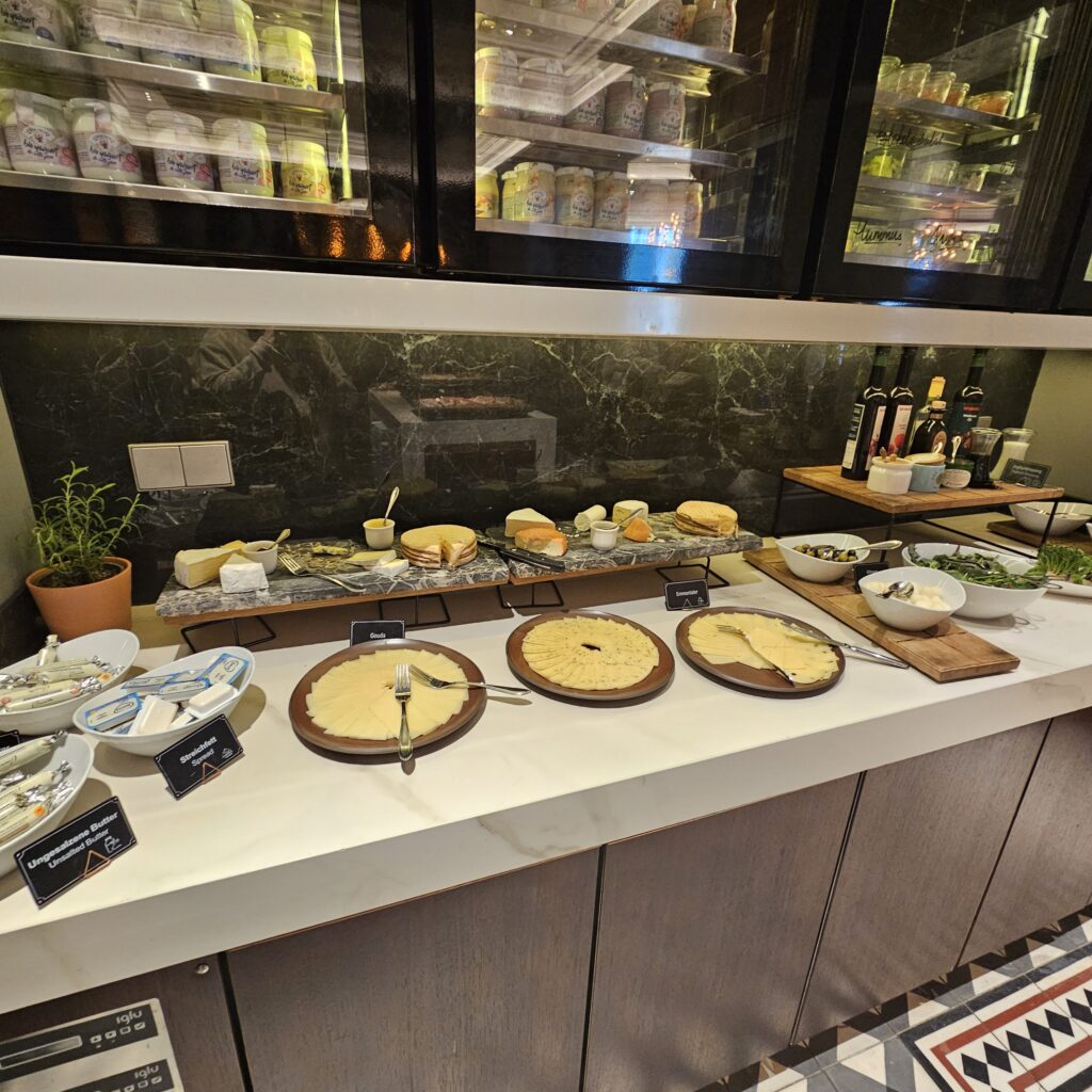 Ritz-Carlton Berlin POTS Restaurant Breakfast Cheese Buffet