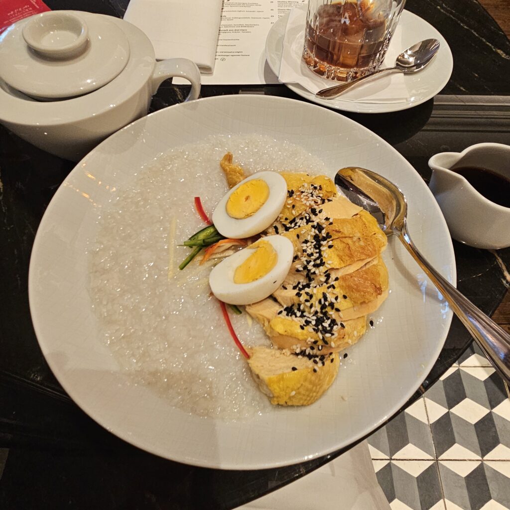 Ritz-Carlton Berlin POTS Restaurant Breakfast Congee