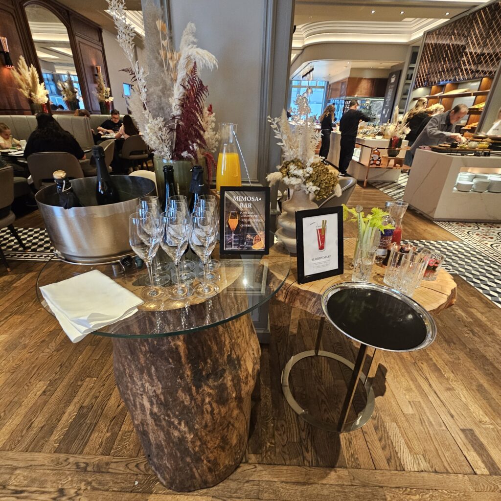 Ritz-Carlton Berlin POTS Restaurant Breakfast Mimosas
