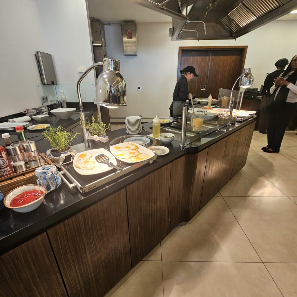 Hilton Berlin Beletage Restaurant Breakfast Buffet Egg Station