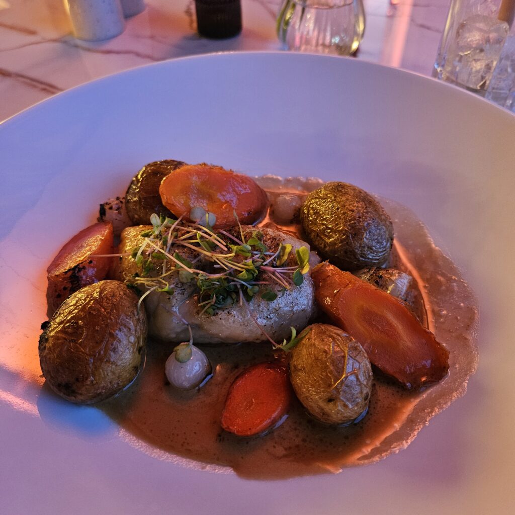 Hilton Berlin Beletage Restaurant Dinner Coq au Vin